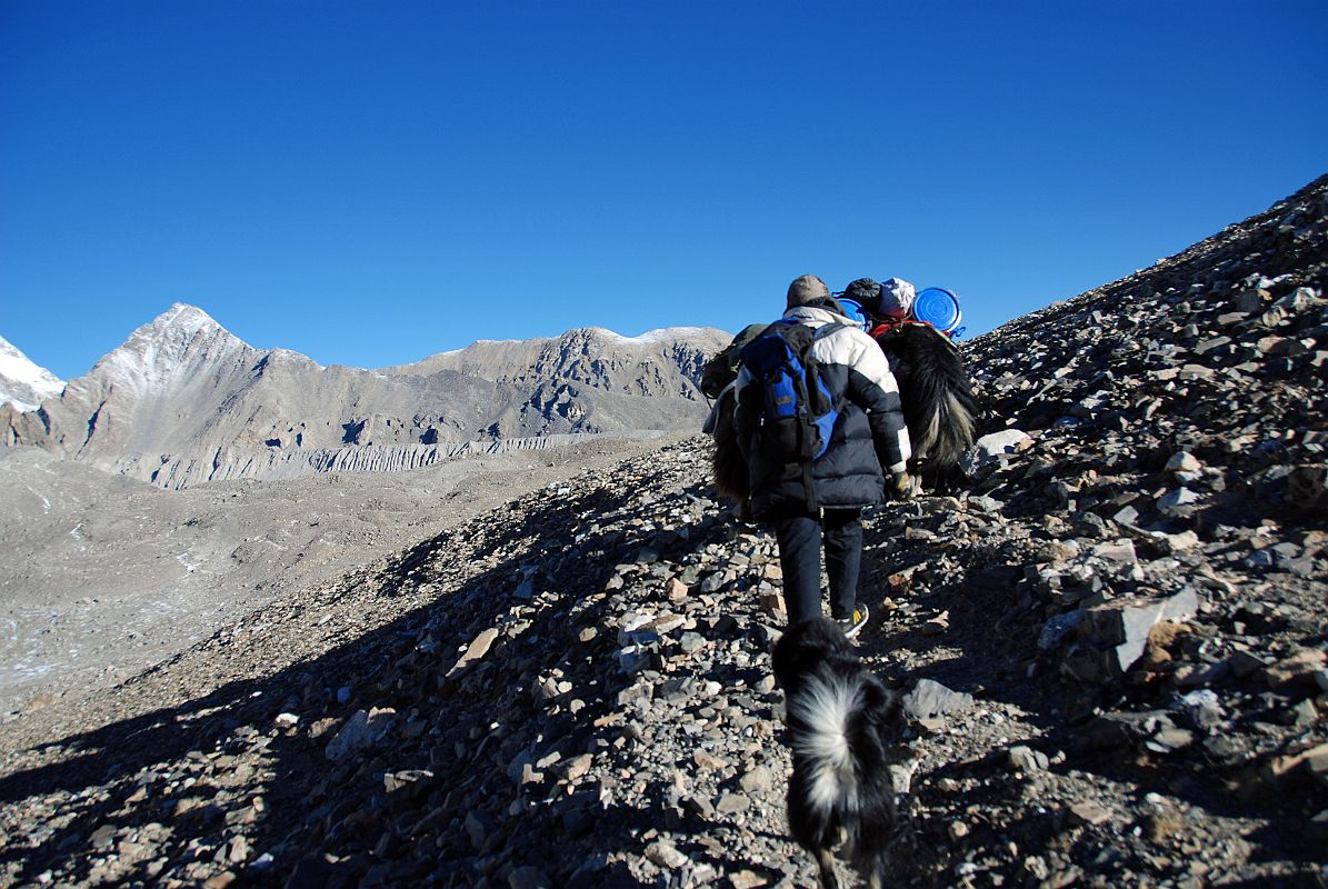 29 Kong Tso Third Pass Trail Early Morning After skirting Kong Tso Lake, the trail ascends to another pass (5338m).